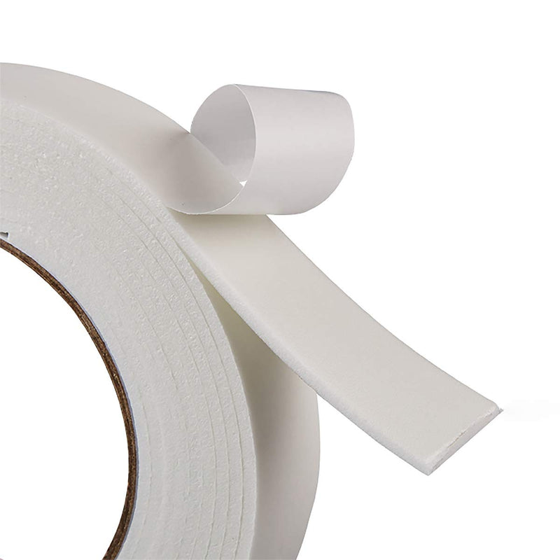 [Australia - AusPower] - Double Sided White PE Foam Tape-Outdoor and Indoor Heavy Duty Strong Weatherproof Adhesive Tape for Decorative and Trim,Car & Gap Filling Mountings,Home Decor, Office Decor(33 Ft Long,Wide 1.18 in) 1.18 In x 33 FT 