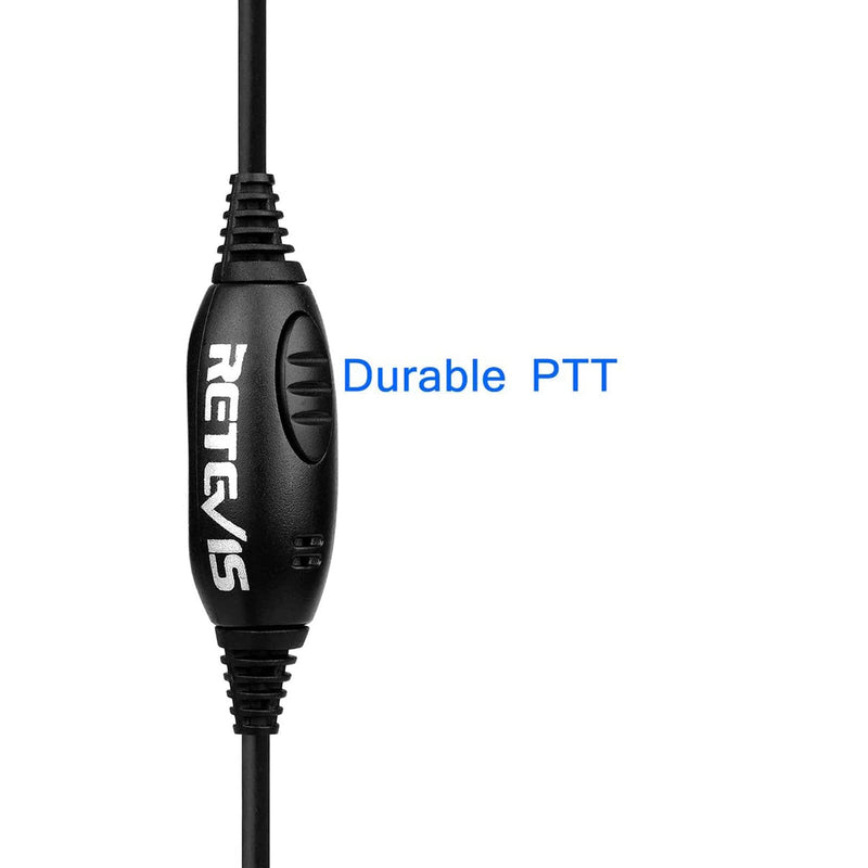 [Australia - AusPower] - Retevis Two Way Radio Earpiece with Mic Noise Cancelling Headset for Retevis H-777 RT21 RT22 RT68 Baofeng UV-5R UV-82 BF-F8HP Walkie Talkies (1 Pack) 