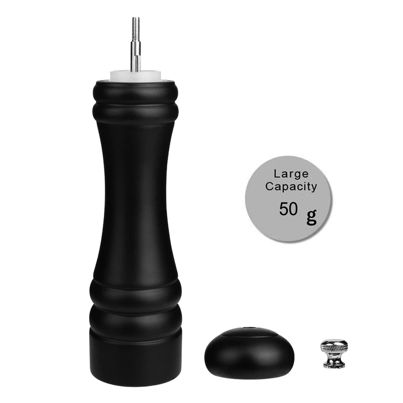 [Australia - AusPower] - JOIDXIR Pepper Mill Black 12 Inch Tall Large Pepper Grinder Mill Wood Refillable Stainless Steel Metal Mechanism Adjustable Coarseness 12inch 