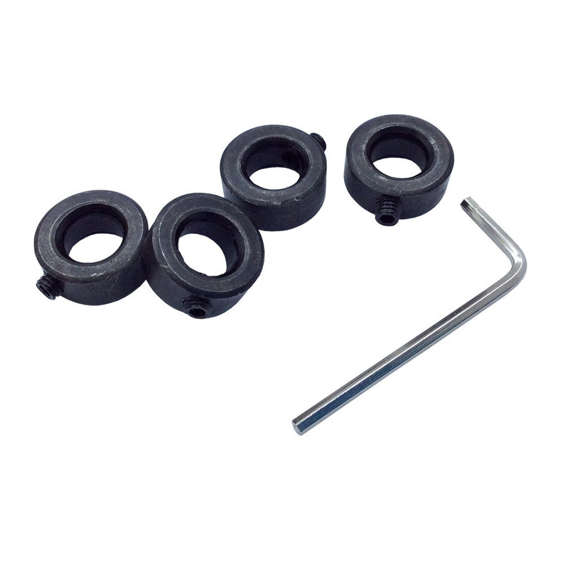 [Australia - AusPower] - Bore 8mm Shaft Collars Screw Style Carbon Steel Outsize 18mm 4Pcs / Pack 