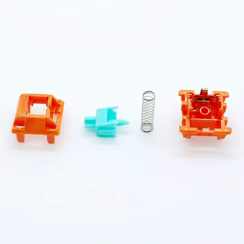 [Australia - AusPower] - TECSEE Purple Panda PME Material Linear Keyboard Switches | Cherry-Style | Mechanical Gaming Keyboards | Long Stem | Plate Mounted | SMD 5 Pin RGB Switches for Backlit Keyboard (Carrot 90) Carrot 90 