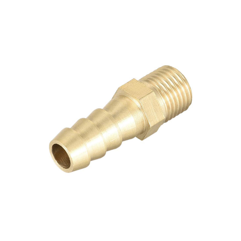 [Australia - AusPower] - uxcell Brass Fitting Connector Metric M10-1 Male to Barb Fit Hose ID 8mm 2pcs 