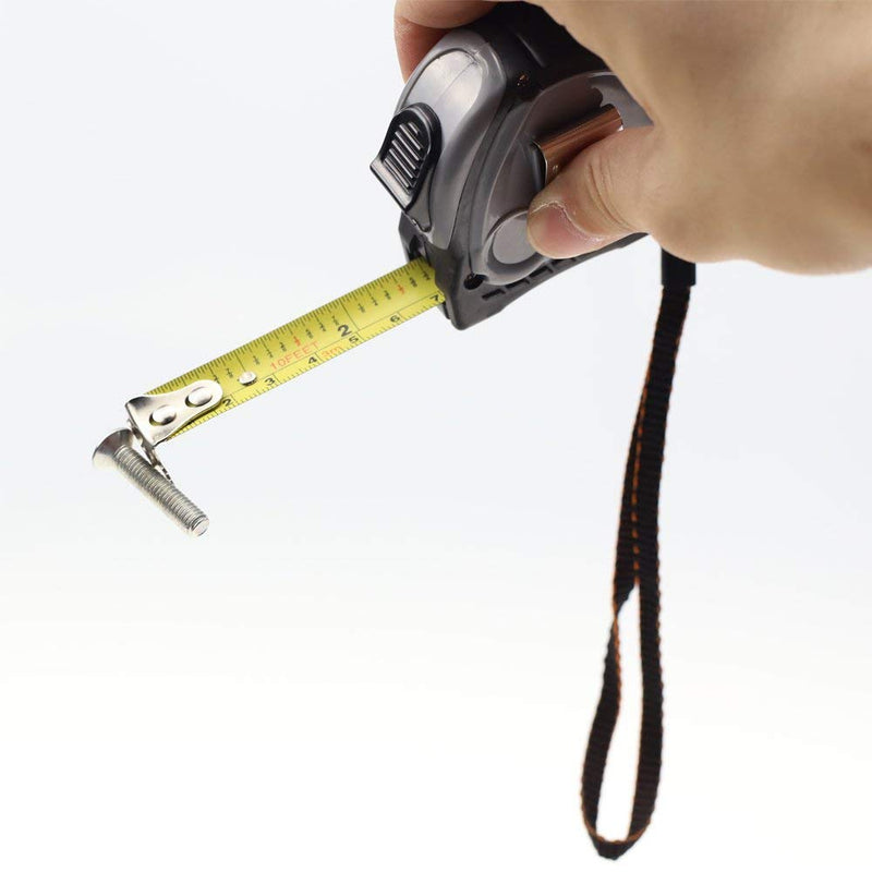 [Australia - AusPower] - Finder Magnetic Tape Measure, Measuring Tape Self Lock 16ft Inch/cm Metric, Retractable Measuring Tape with Wrist Strap for Construction, Craft, Home, Carpentry Measurement 