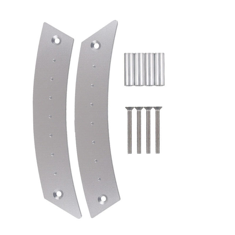 [Australia - AusPower] - Door Panel Pull Handle Set Compatible with Beetle 1998-2010 Aircraft Grade Aluminium Silver 2 Handles with 4 Screws 