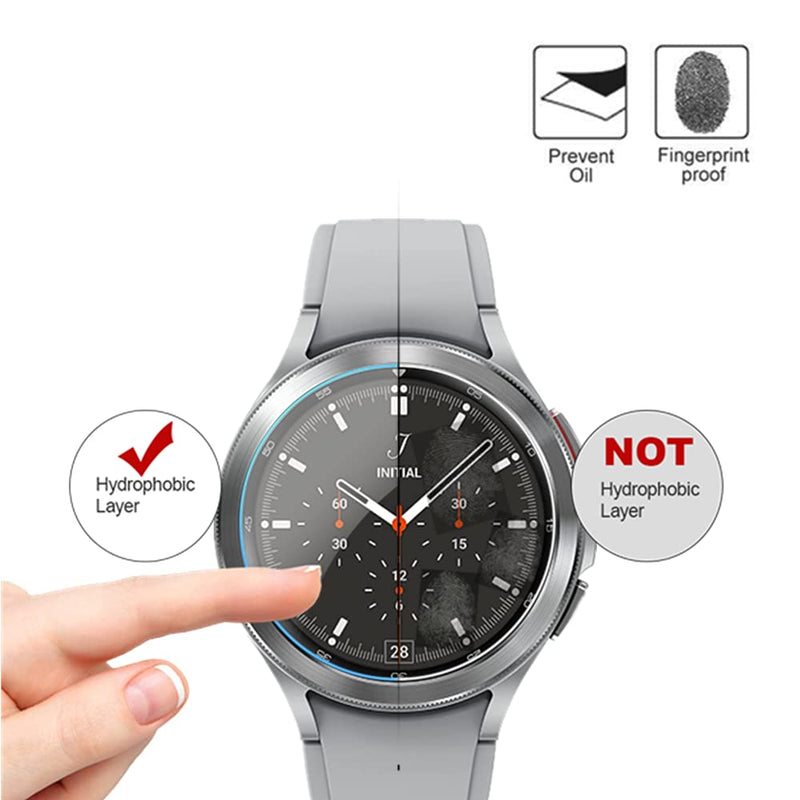 [Australia - AusPower] - Mihence Compatible for Samsung Galaxy Watch 4 Classic (42mm) Screen Protector, 9H Anti-Scratch Premium Real Tempered Glass Screen Protector for Samsung Galaxy Watch 4 Classic 42mm Smartwatch (3PCS) 