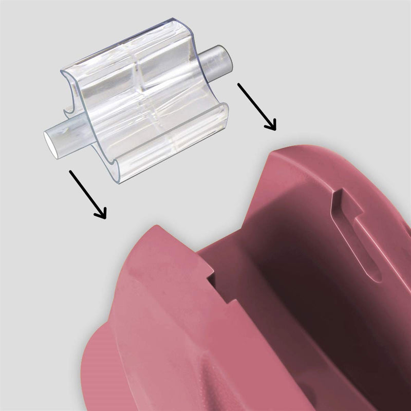 [Australia - AusPower] - Acrimet Premium Desktop Tape Dispenser Non-Skid Base (Heavy Duty) (Pink Color) 