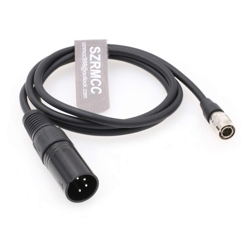 [Australia - AusPower] - SZRMCC Power Cable for Sound Devices Zoom F8 F4 Zaxcom XLR 4 Pin Male to Hirose 4 Pin Male (Straight Cable) Straight Cable 