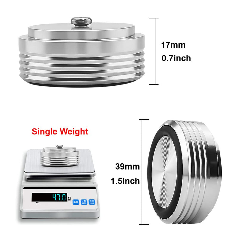 [Australia - AusPower] - Audiocrast IF3917S HiFi Speaker Isolation Feet Pads 4PCs Aluminum 39x17mm Silver Speaker Shock Absorber Vibration Dampener Floor Protector for Audio Speaker Subwoofer CD DVD Amplifier Turntable DAC IF3917 