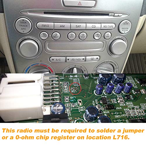[Australia - AusPower] - Yomikoo Aux Adapter, Car Audio AUX Input CD Changer 3.5mm AUX Cable for Mazda 3 2004-2008, Mazda 5 2005-2009, Mazda 6 2002-2008, RX-8 2004-2006, CX-7 2007-2008 