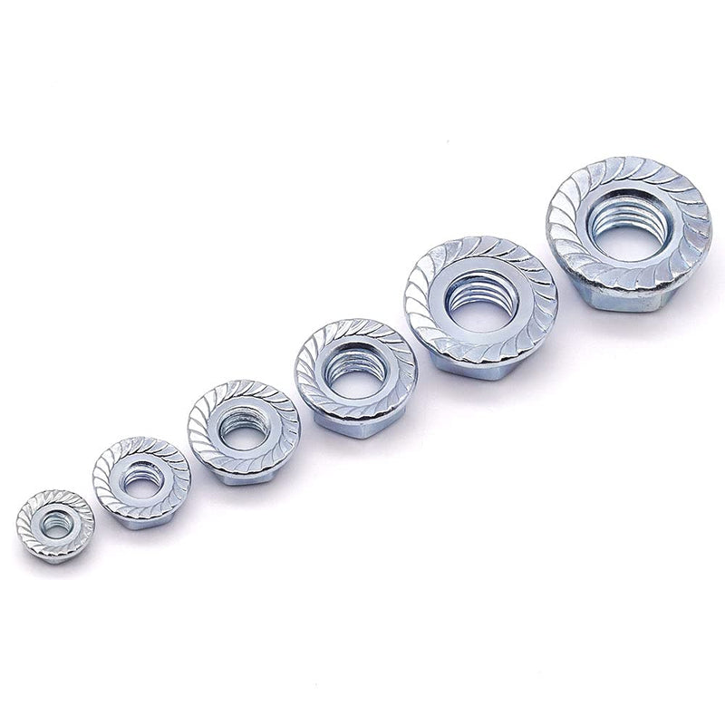[Australia - AusPower] - 1/4-20 UNC Serrated Flange Hex Locknuts Zinc Plated Carbon Steel 25 Pack 1/4-20 (25 pack) 