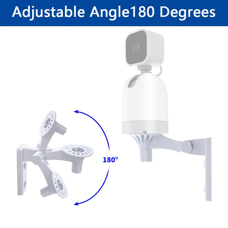 [Australia - AusPower] - OYOCAM Wall Mount Compatible with WYZE Cam Pan V3/V2 and Blink Mini Pan-Tilt Cam, Adjustable Angles Bracket 180 Degree Rotation for Ceiling and Wall Mounting Kit Security Mount Bracket 1 Pack wall mount 