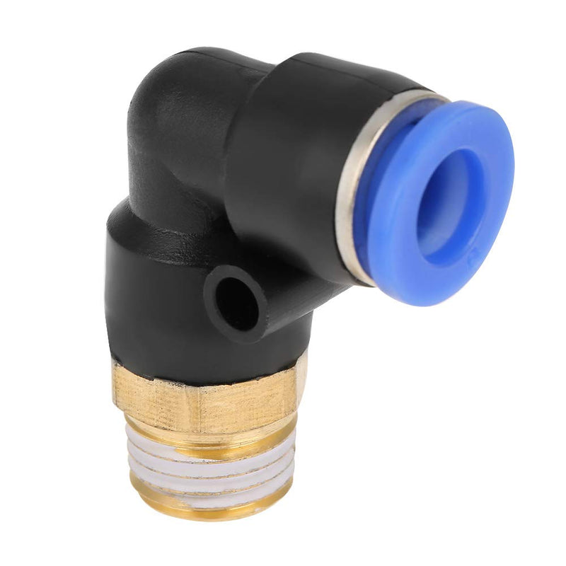 [Australia - AusPower] - 10PCS Pneumatic Elbow Quick Fittings Push Connector in 8mm, 90 Degree Pneumatic Tube Fitting, Air Quick Connect Elbow Fittings, Quick Connect Air Tube Fittings, G1/4'' Thread Diameter 