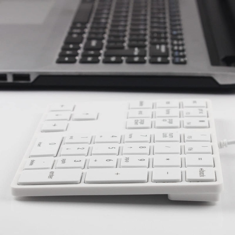 [Australia - AusPower] - Numeric Keypad 34 Keys (30%) Mini Multifunctional Wired Numpad Portable Keypad White Magicforce by Qisan 