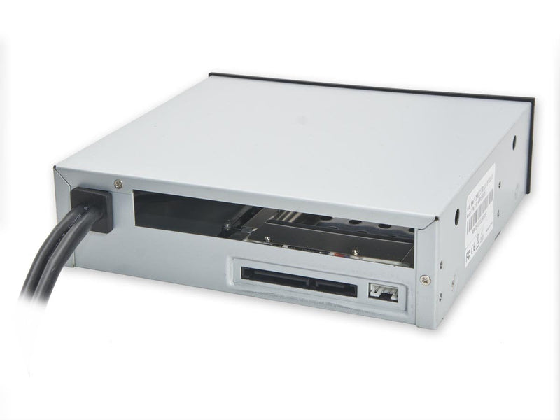[Australia - AusPower] - Syba 5.25" Bay Adapter for Slim Optical Drive, 2.5" Trayless Rack for Hard Drives HDD SSD, USB Hub - SY-MRA55005 