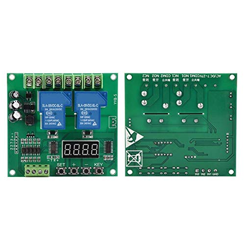 [Australia - AusPower] - YYB-5 12v 24v Motor Forward/Reverse Control Board Two-way Relay Delay Timing Cycle Module 