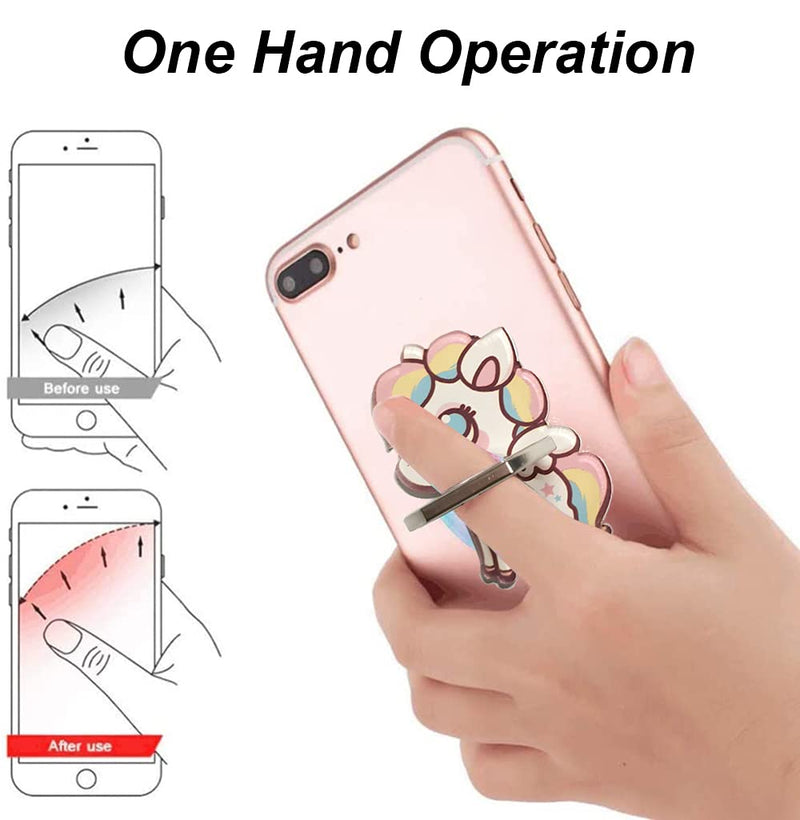 [Australia - AusPower] - 4-Pcs Phone Ring Holder Stand, Cute Animal Dogs Ring Stand Mount 360 Rotation Finger Ring Grip Kickstand for Cellphones and Tablets (Dogs Ring) 
