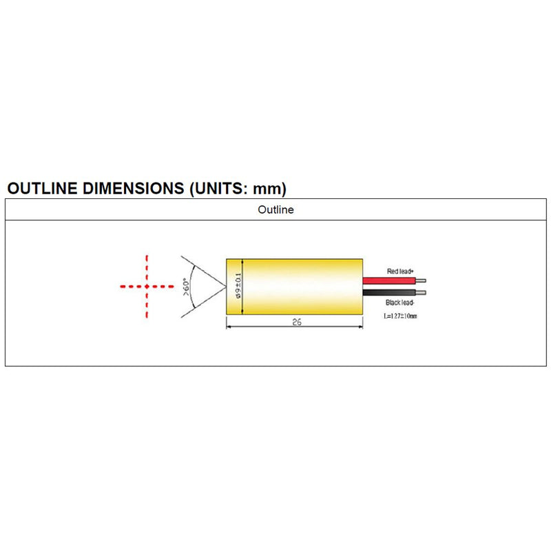 [Australia - AusPower] - Quarton Laser Module VLM-520-29 LPT Direct Green Cross Line Laser Module (Line-Width optimize at Short Distance) 