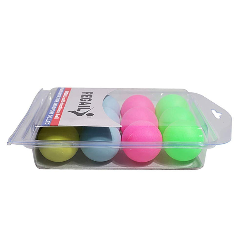 [Australia - AusPower] - 12PCS Ping Pong Balls, 5cm Tabletop Tennis Ball Plastic Mixed Color Pong Balls for Indoor Outdoor Ping Pong Games 