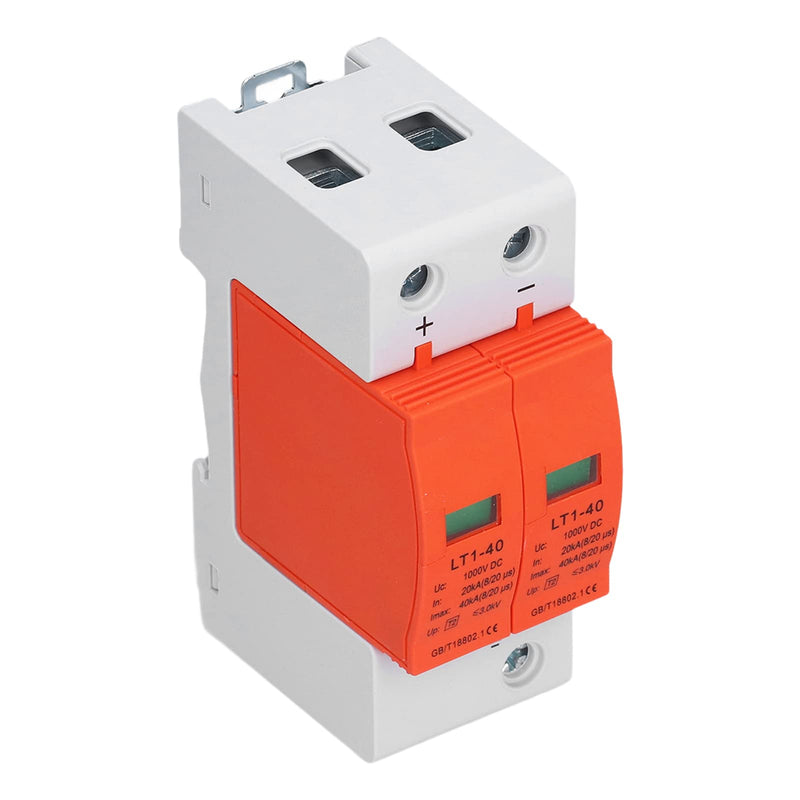[Australia - AusPower] - Voltage Surge Arrester Device 2P House Surge Protector Surge Protective Device DC Photovoltaic Protector 20â€‘40KA 1000V LT1â€‘40 