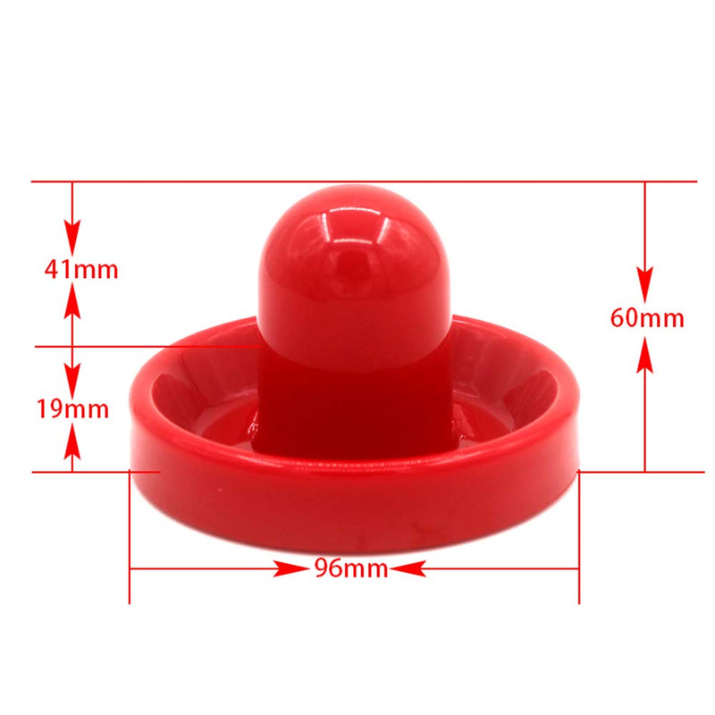 [Australia - AusPower] - BQSPT Air Hockey Pucks and Paddles,Air Hockey Pushers and Pucks,Goal Handles Paddles Replacement Accessories for Game Tables (4 Striker 96mm with Pads, 8 Pucks 64mm Thick and Thin) 