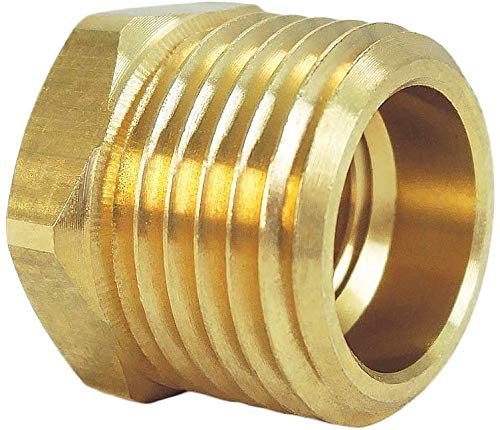 [Australia - AusPower] - All Tool Depot Brass REDUCING Pipe Fitting HEX Bushing Fuel/AIR/Water/Oil/Gas WOG (1/2" NPT Male x 1/4" NPT Female, 1) 1/2" NPT Male x 1/4" NPT Female 