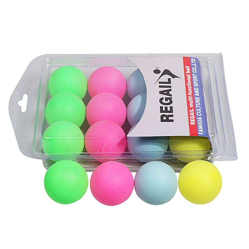 [Australia - AusPower] - 12PCS Ping Pong Balls, 5cm Tabletop Tennis Ball Plastic Mixed Color Pong Balls for Indoor Outdoor Ping Pong Games 