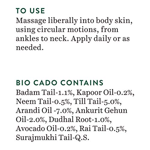 [Australia - AusPower] - Biotique Bio Avocado Body Massage Oil, 200 ml 