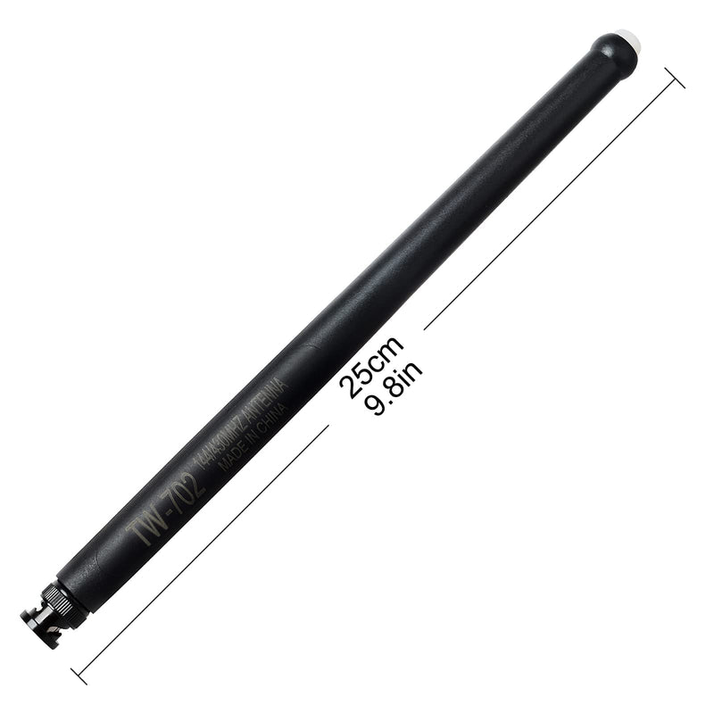 [Australia - AusPower] - TC-702 BNC Dual Band LED Light Handheld Walkie Talkie Antenna VHF/UHF 136-174MHz 400-470MHz 2-Way Radio Antenna for Uniden BC72XLT BC75XLT BC125AT ICOM IC-A14 IC-V80 