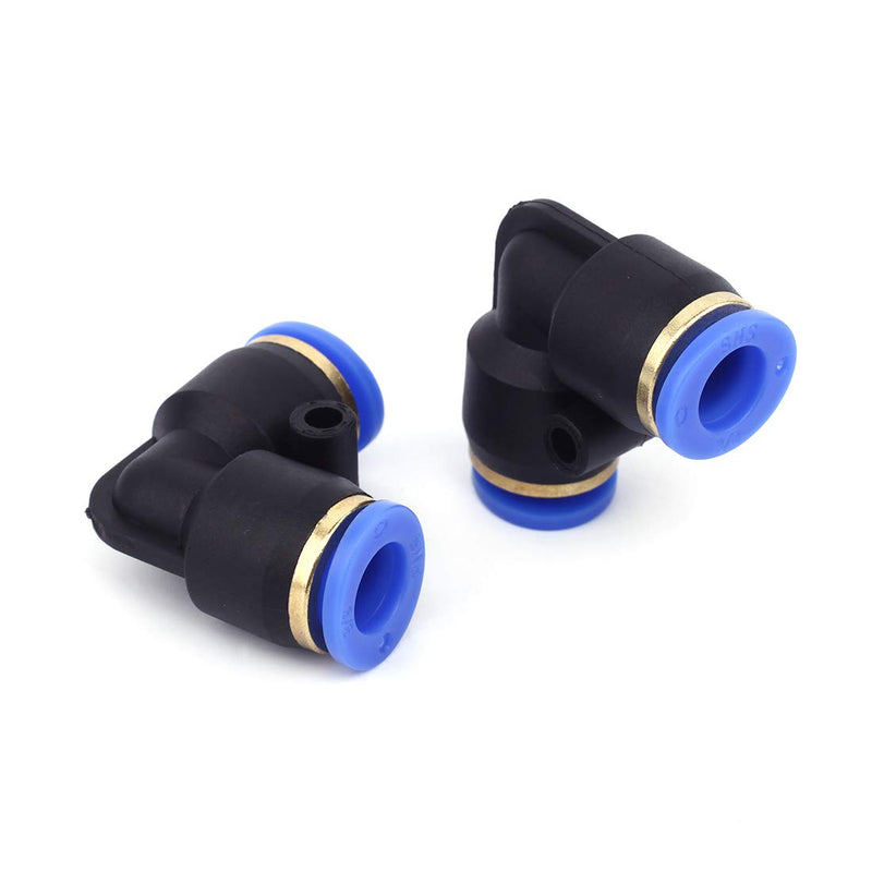 [Australia - AusPower] - SNS SPV-1/2 1/2" Tube OD Union Elbow Plastic Push to Quick Connect Tube Fitting(10 PCS) 