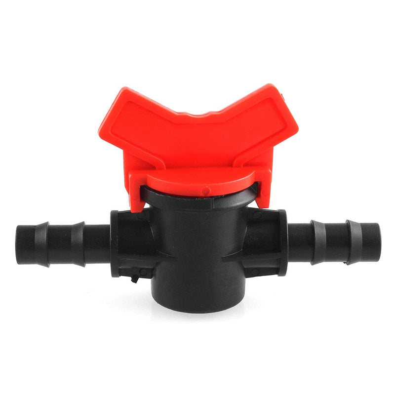 [Australia - AusPower] - DGZZI Barbed Ball Valve 4PCS 3/8-Inch ID in-Line Ball Valve Shut-Off Switch with Hose Barb for Drip Irrigation and Aquariums 