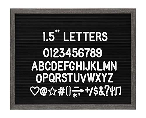 [Australia - AusPower] - Veskaoty 1.5 Inch Letters for Flet Letter Boards,186 Pieces Including Big Letters, Numbers & Symbols for Changeable Plastic Letter Boards, Only Letters (White) 