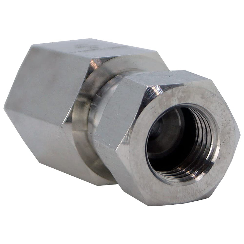 [Australia - AusPower] - RFS Stainless Steel Straight Tube Fitting, 1/4" Female JIC Swivel x 1/4" Female NPT Pipe 1/4"JIC x 1/4"NPT 