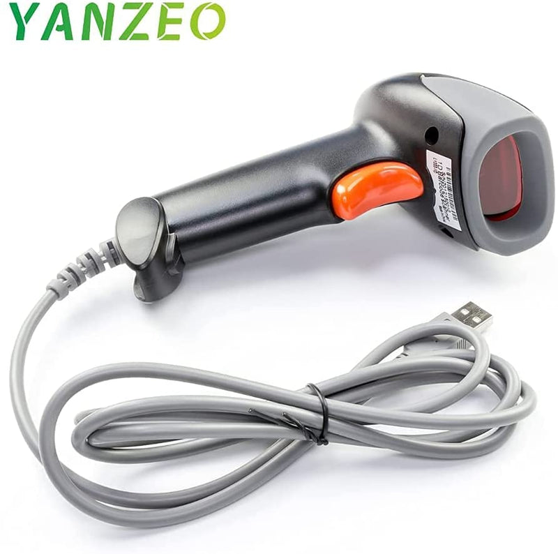 [Australia - AusPower] - Yanzeo L1000 1D Laser Wired Barcode Scanner Portable Handheld USB Barcode Scanner POS Reader for Retails 