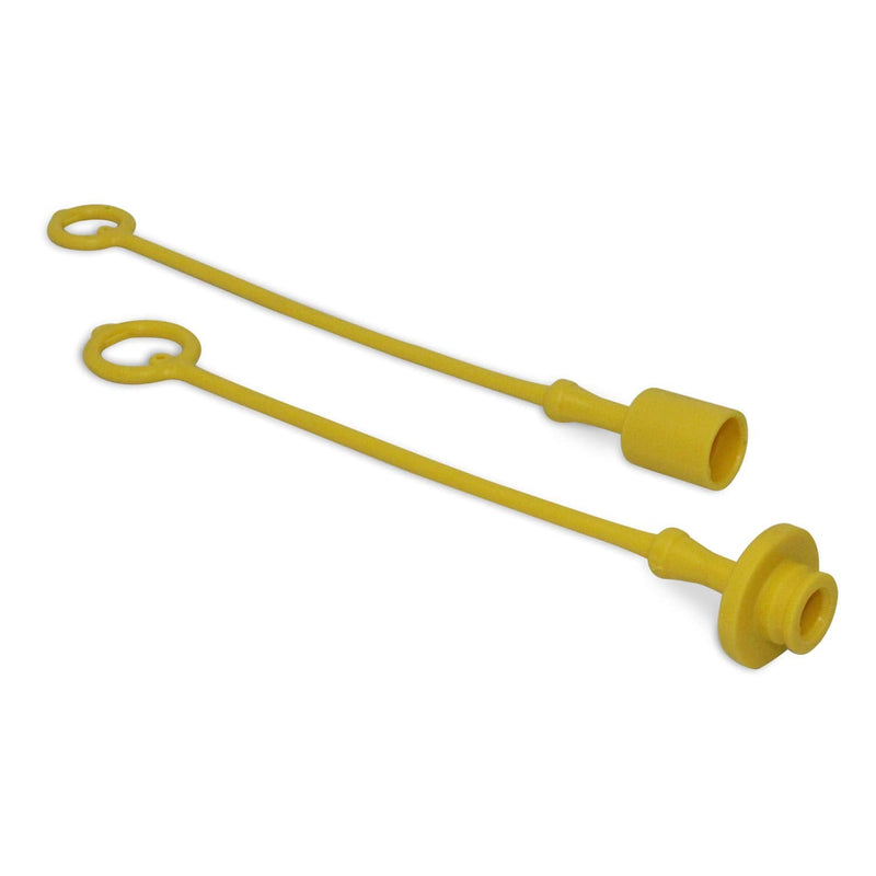 [Australia - AusPower] - JD Sub Compact Tractor Hydraulic Coupler Male Dust Cap and Female Plug Cover Set (Green, Yellow, Black, & Grey) 