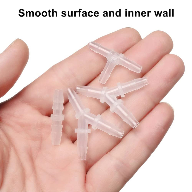 [Australia - AusPower] - Feelers 1/8" x 1/8" Plastic Hose Barb Fitting, Pipe Connectors Barbed Splicer Mender Adapter Union for Aquarium Household Adapters Fuel Gas Liquid Air (Pack of 15) 1/8 Inch 15pcs-Straight 