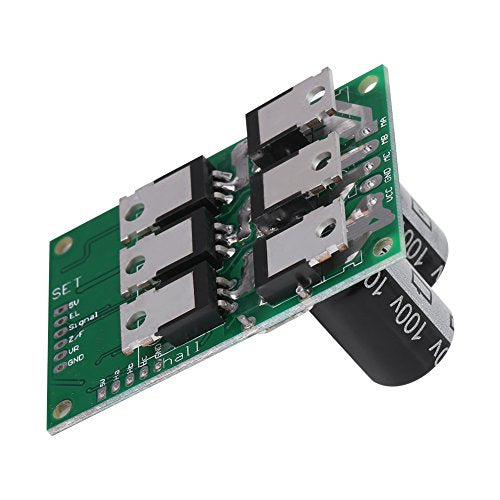 [Australia - AusPower] - DC 36-72V 15A 700W Brushless Motor Controller Reversible Hall Balanced Car DC Motor Driver Board PWM with Speed Regulation Function 