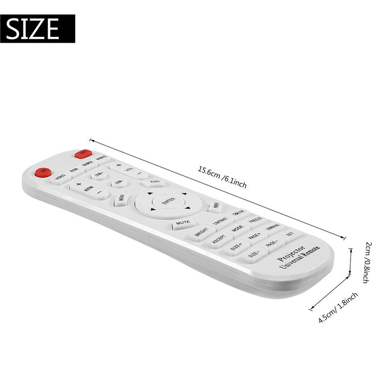 [Australia - AusPower] - Sanpyl Universal Projector Remote Control, Remote Controller Adapter for Projector, White 