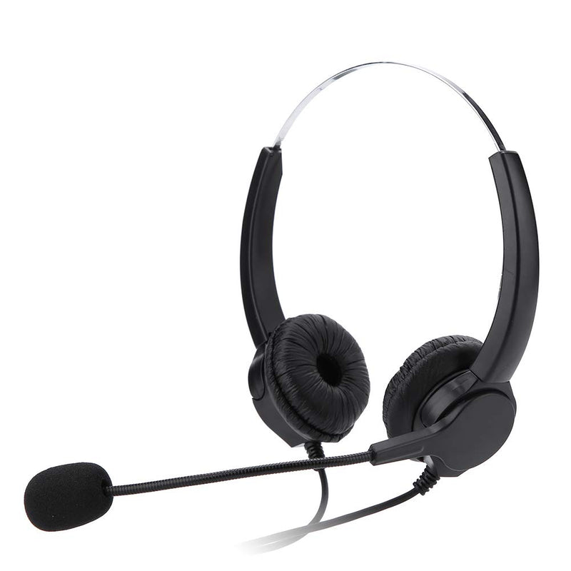 [Australia - AusPower] - USB Head Mounted Single Headphone with Mic, Rotatable Mic Arm and Earmuff, Mute Function, Stretchable Headband, Business Headset for Office Computer Call Center 