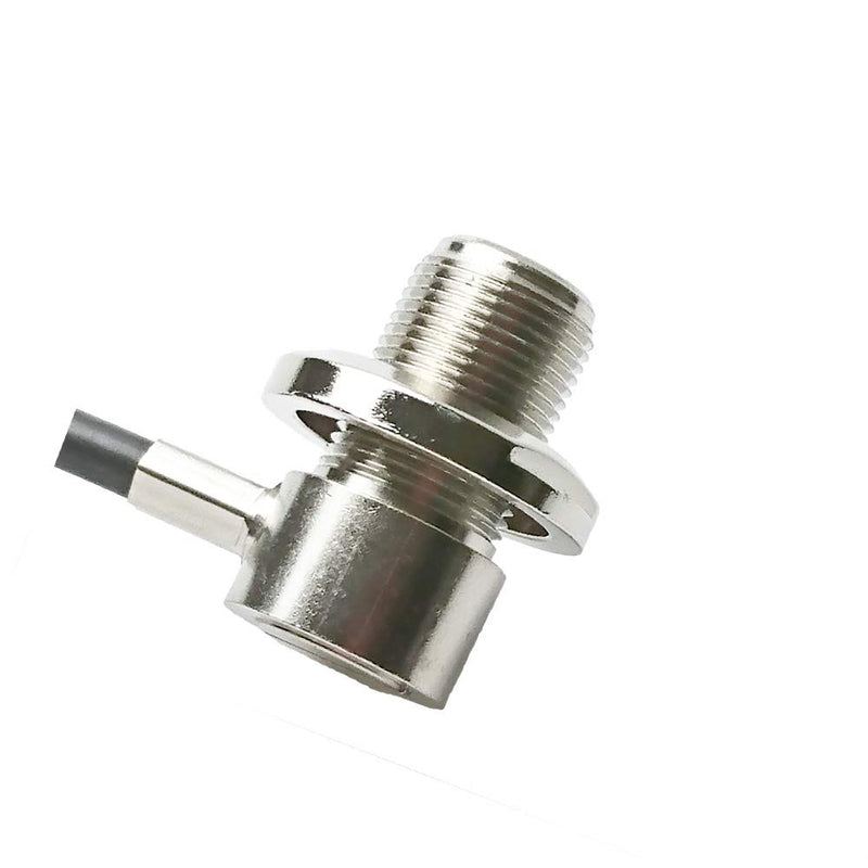 [Australia - AusPower] - UngSung Vehicle Antenna Mount So-239 UHF Female Right Angle Bulkhead to PL-259 UHF Male Connector with 14FT RG58/U RF Coaxial Cable for CB Amateur Ham Two Way Radio Antenna 