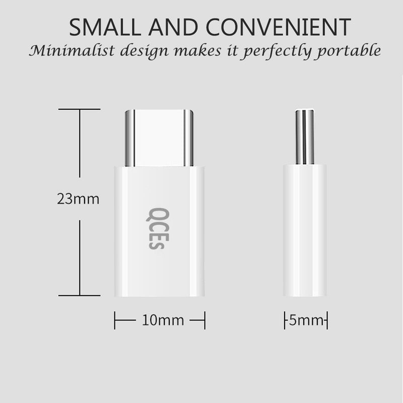 [Australia - AusPower] - USB C Fast Charging Adapter 4Pack, QCEs Micro USB to USB C Convert Connector Charger Compatible with Samsung Galaxy S8 Plus S9 S10 S9+ S10+ Note 8/9, Google Pixel 2/3 XL LG V40 V30 V20 G7 G6 G5 More 4 