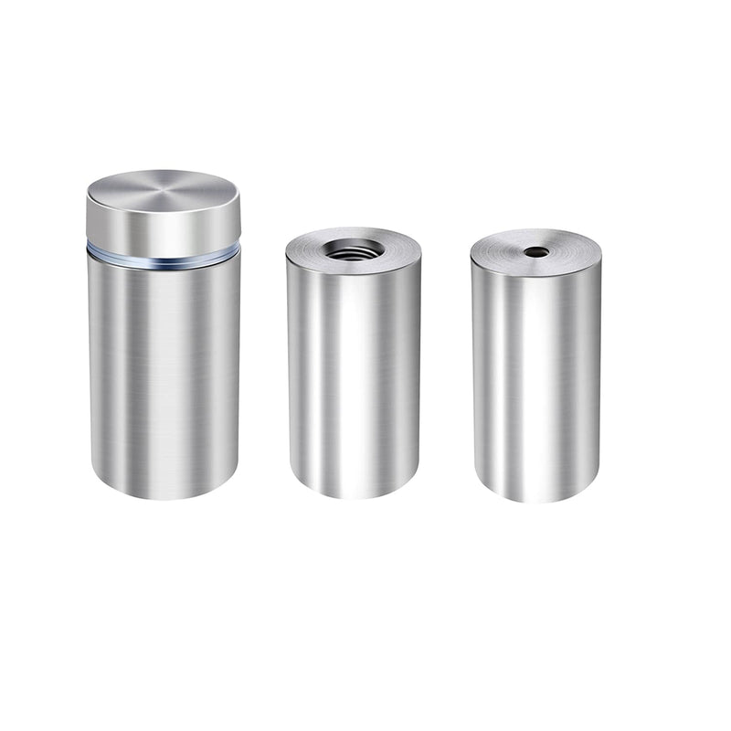 [Australia - AusPower] - Osring 3/4 x 2 Inch Sign Standoff Screw Hardware, Stainless Steel Standoffs Wall Mounting Acrylic Board, Glass Panel and Plexiglass Picture, 8 Pack 