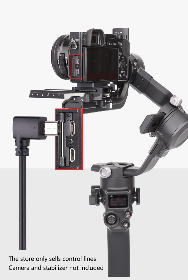 [Australia - AusPower] - Camulti Multi to USB-C Control Cable for DJI Ronin RSC2 RS2 RS3 stabilizer Compatible with Sony Camera 
