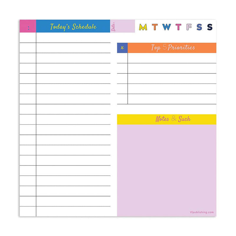 [Australia - AusPower] - Daily Planning Calendar: 5.25 x 5.25 Productivity Note Book (365 Undated Pages) 