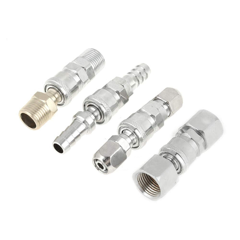 [Australia - AusPower] - 8PCS BSP 1/2" Hose Connector,Air Compressor Hose Fitting,Coupler Socket Connector Set,Resist Rust,Corrosion Resistant,for Pneumatic Tool, Auto Industry, Air Compressor, Mechanical Engineering 