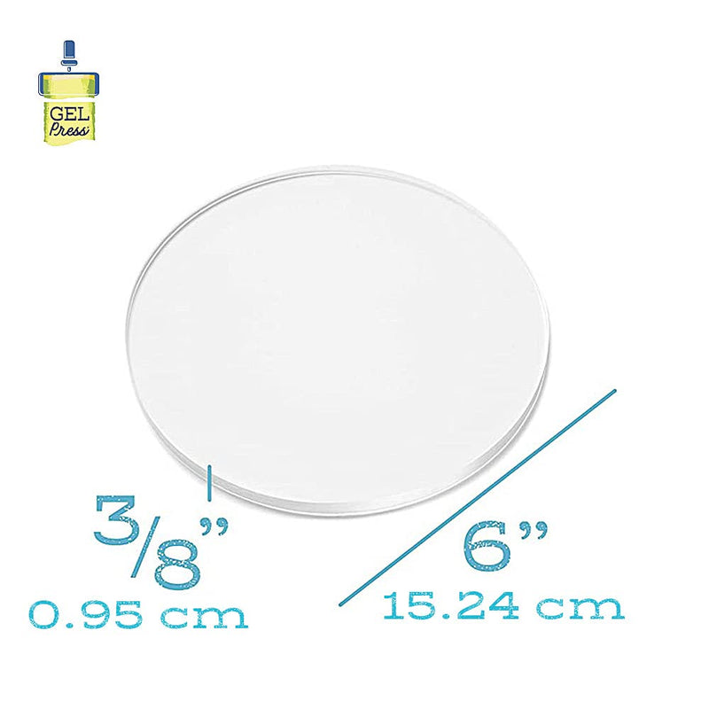 [Australia - AusPower] - Gel Press Gel Printing Plate 6" Circle 10806-6 6" Round 