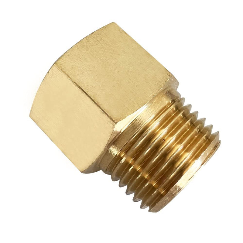 [Australia - AusPower] - Pysrych 2pcs 3/8" NPT Male to 3/8" BSPP Female Adapter Brass Pipe Fitting 3/8" NPT Male x 3/8" BSPP Female 