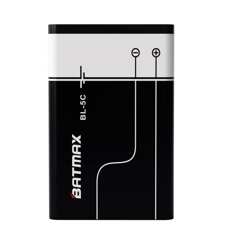 [Australia - AusPower] - Batmax 2Pc 3.7V 1580mAh BL-5C Battery for Household Radio 