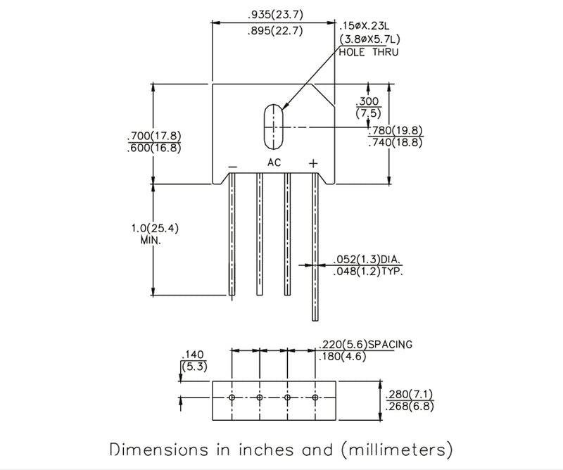 [Australia - AusPower] - Bridgold 5pcs KBU2510 2510 Bridge Rectifier Diode 25A 1000V Silicon Bridge Rectifiers?4Pins. 