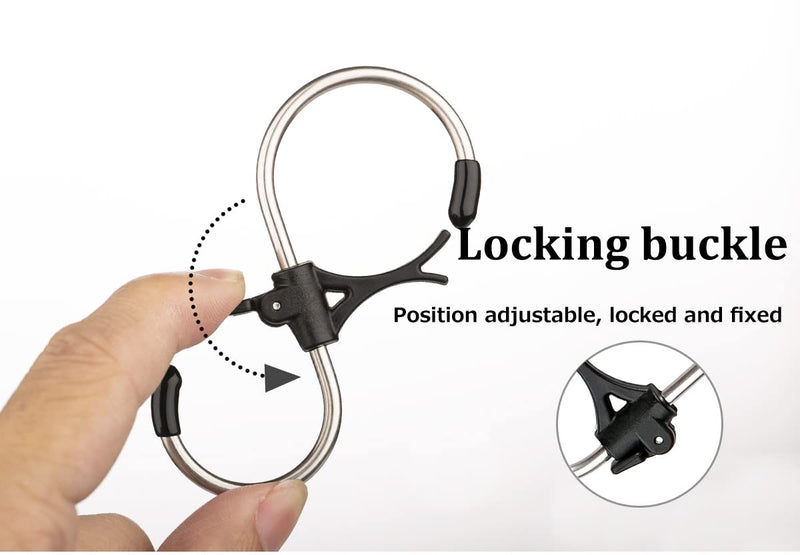[Australia - AusPower] - GEZIDEA S Hooks Stainless Steel Heavy Duty S Hooks Anti Drop for Kitchen,Work Shop,Bathroom,Garden,Wardrobe,Office,Perfect Rack Hooks,Big,10Pieces 4.13x1.8 inch 