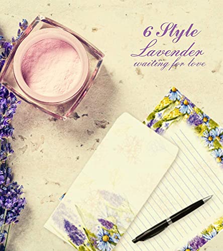 [Australia - AusPower] - Stationary Writing Paper with Envelopes - Flora Stationery Set with Lined Letter Writing Paper, 48 Sheets + 24 Envelopes, 8.5 x 11 Inch of Each Stationary Paper 